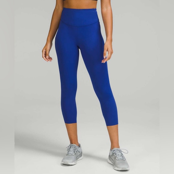 Lululemon Women's Base Pace High Rise Crop 23" Psychic (Blue/Purple) Size 14 NWT - Picture 1 of 8